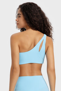 Women's Ribbed Single Strap Sports Bra
