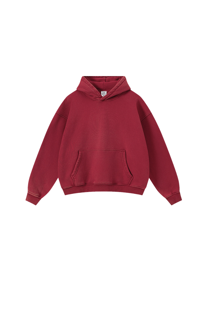 Men's Washed Fleece-lined Hoodie