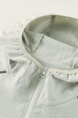 Men Hooded Quick-Dry Water-Resistant Training Workout Running Jacket