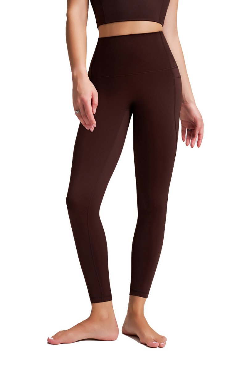 High-waisted, snug-fitting women's pants