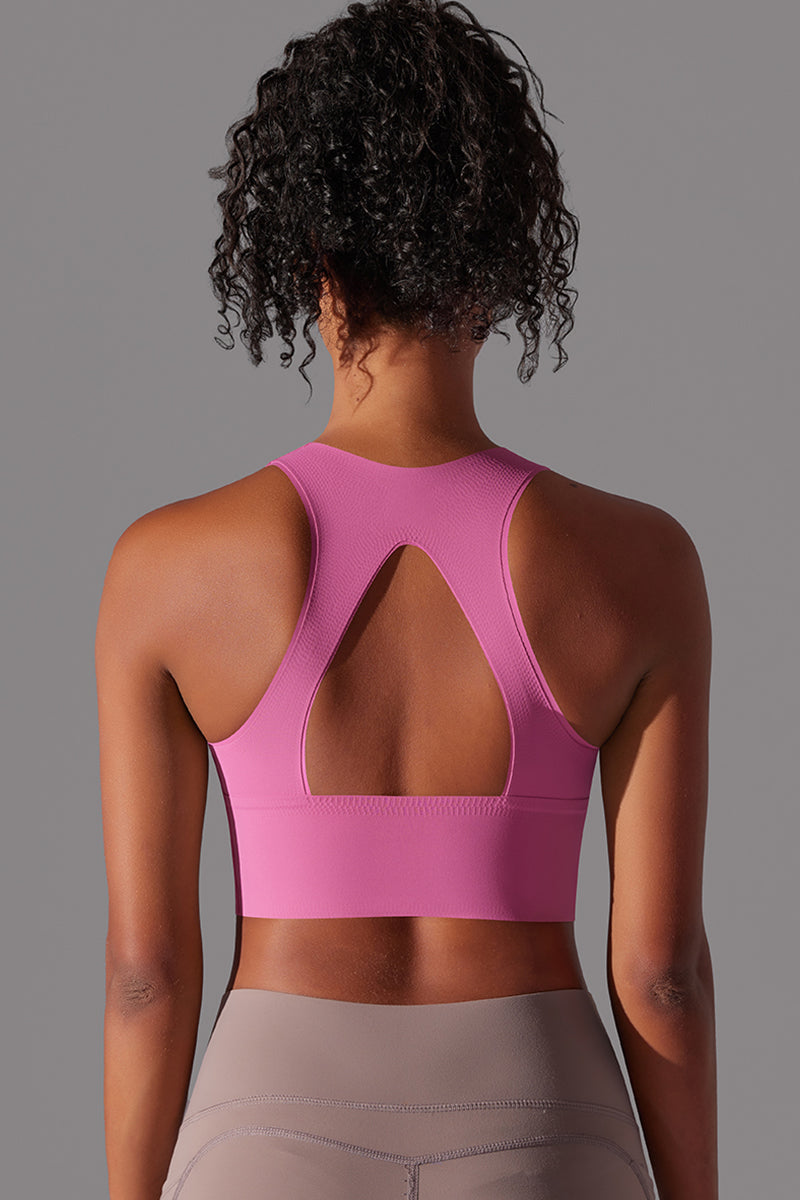 Seamless High Support Back Cutout Bra