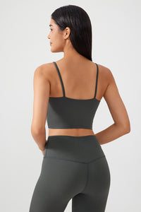 Women Gathering Anti-Shock One Cup Back Fitness Yoga Exercise Camisole Top