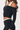 Women's Halter Off-Shoulder Brushed Long Sleeve Cropped Top