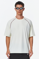 Men's Outdoor Striped Color-Block Relaxed Quick Dry T-Shirt
