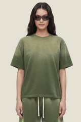 Unisex Splatter Air Mamba Tee - Vintage Wash Loose