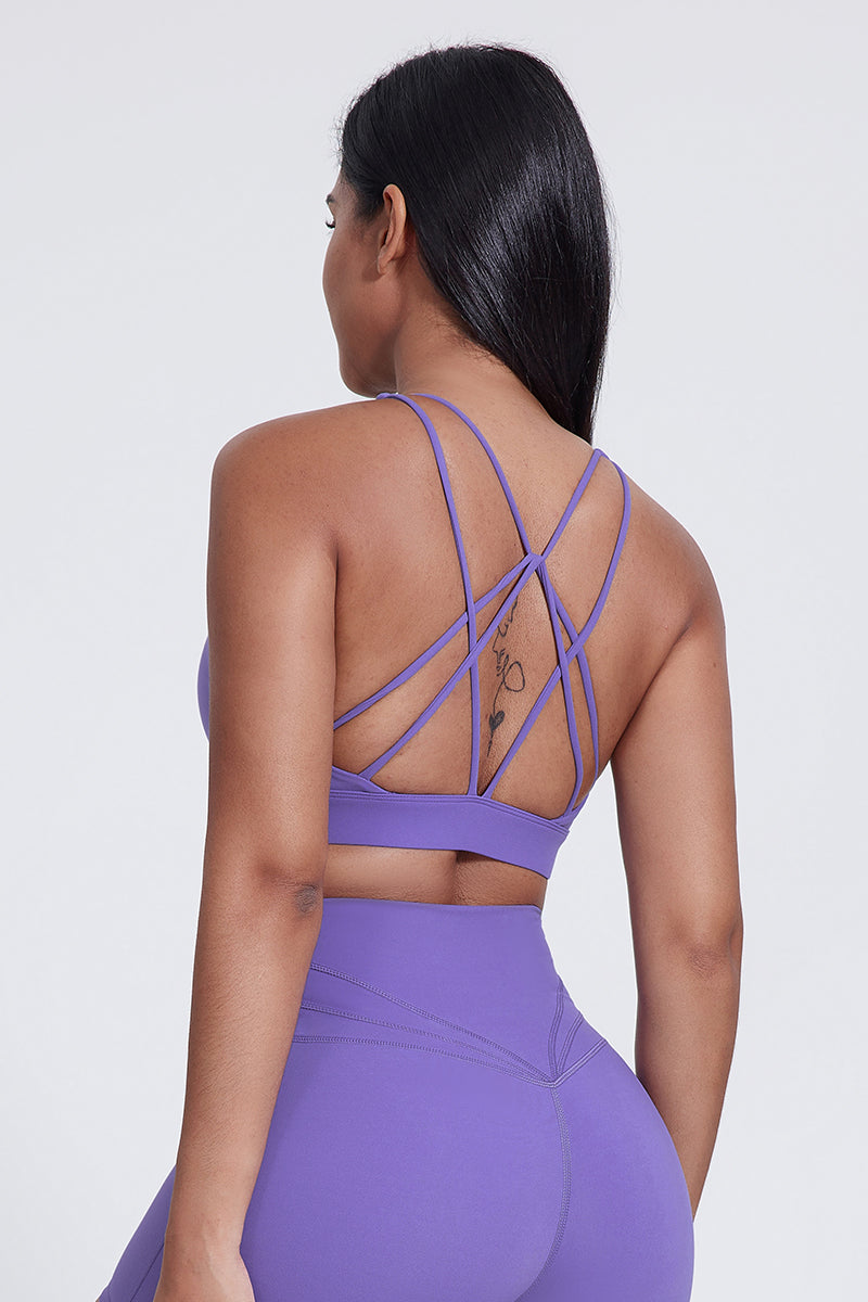 Women'S Yoga Cross Line Sports Bra Tank Top