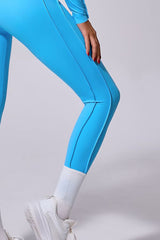 Women One-Piece Backless Skinny Long Sleeve Long Pants Exercise Yoga Bodysuit
