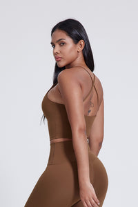 Women'S Crossover Backless Suspender Bra Underwear Sports Vest