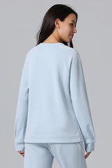 Loose Athletic Long Sleeve Pullover Sweatshirt
