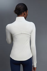Women Slim-Fit Stretch Yoga Cycling Running Workout Jacket