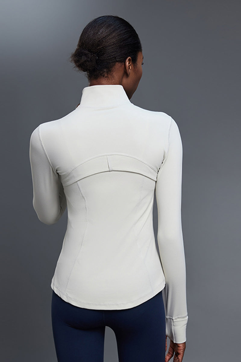 Women Slim-Fit Stretch Yoga Cycling Running Workout Jacket