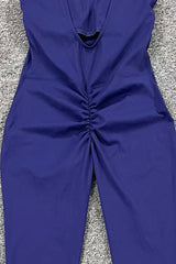 Women Hollow Out Beauty Back Peach Butt Tight One-Piece Nude Quick Dry Sports Fitness Yoga Clothing