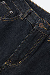 Women Retro Wide-Leg Classic Denim Pants
