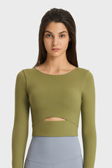 Women'S Yoga Slim Fit Long Sleeved Thumbhole
