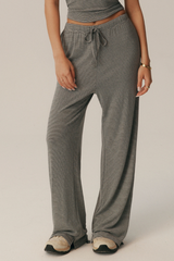 Women's Fall Vintage Striped Drawstring Casual Pants