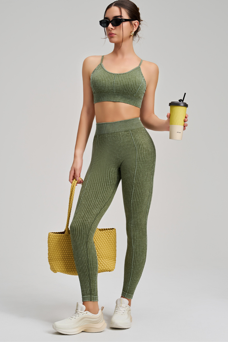 Seamless Peach Butt Yoga Pants Set