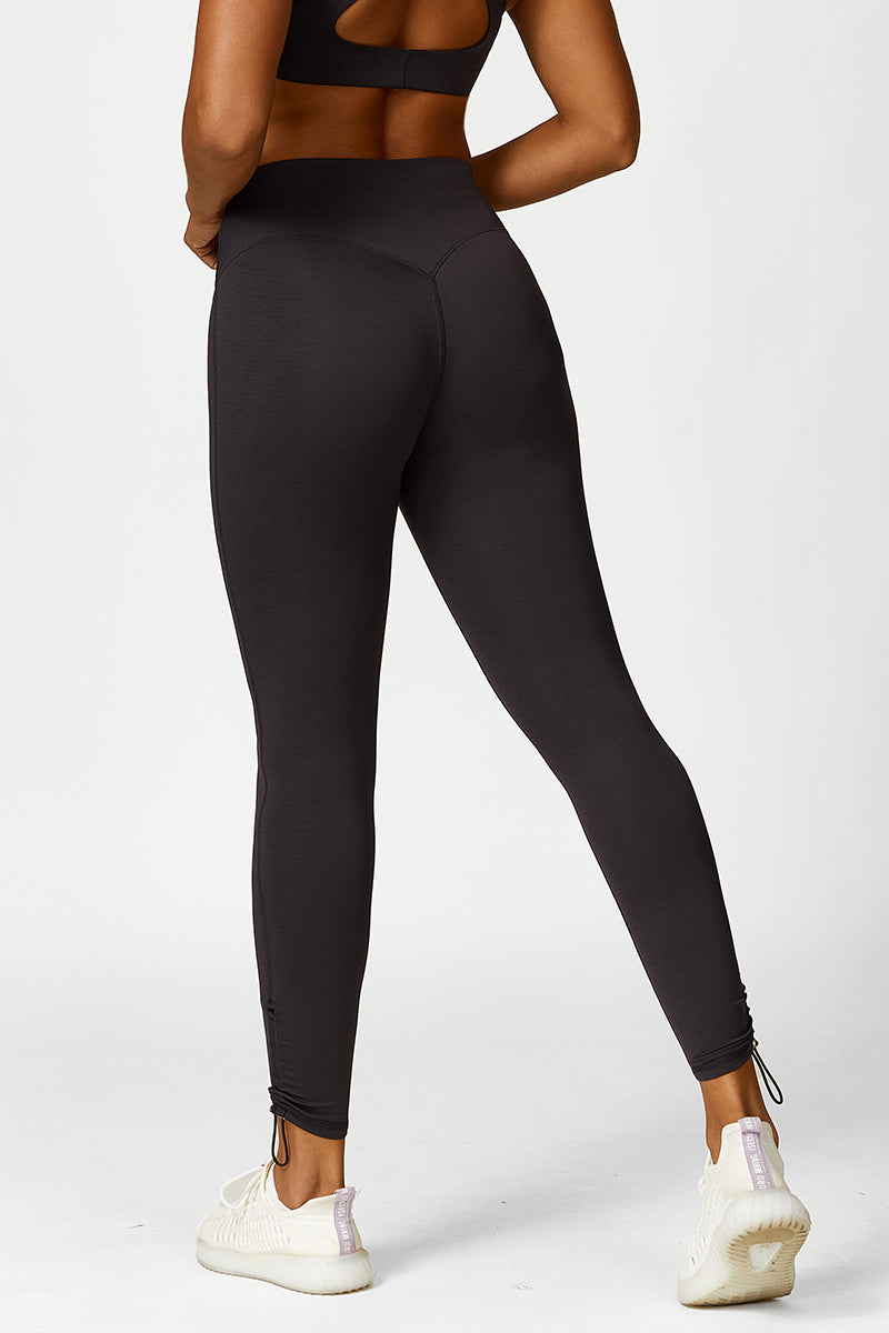 Women'S Leg Drawstring Sport Tights