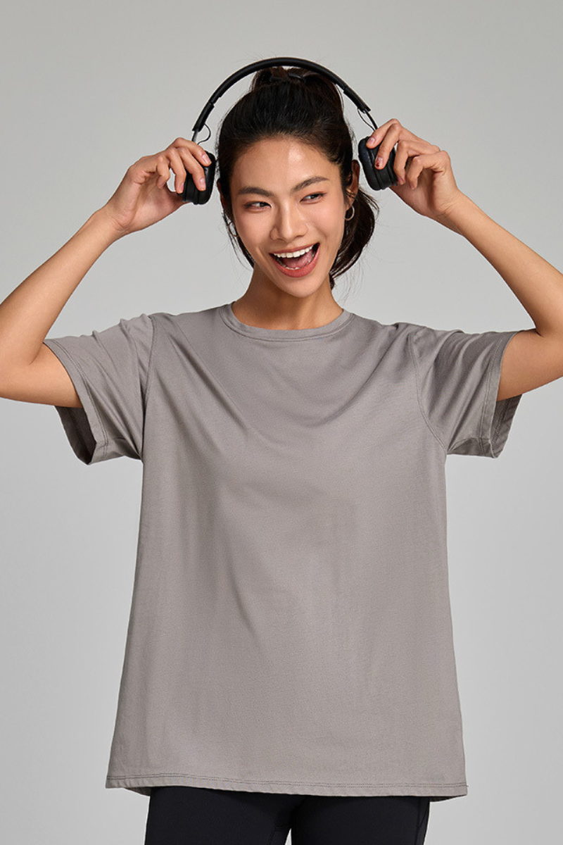 Women's Summer 100% Cotton Cooling Quick-Dry Sports T-shirt