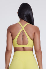 Women'S Yoga Backless Cross Stretch Bra Tank Top