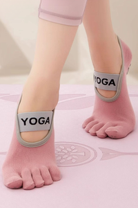 Women's Five-Finger Separation Silicone Anti-Slip Yoga Socks