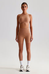 Women Outdoor Quick-Dry Naked Sensation Yoga Set: Cross-Back Slim-Fit Sports Bra + High-Waisted Sculpting Shorts