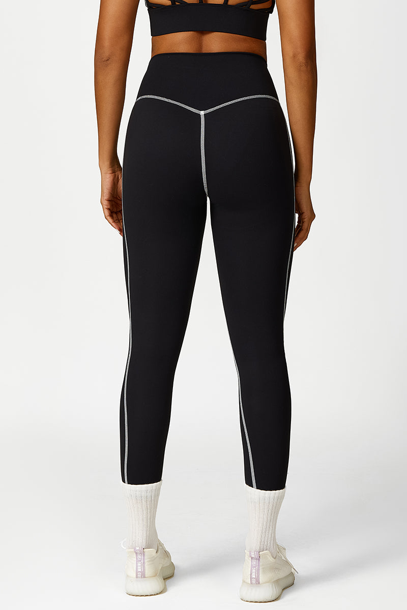 Women'S Color Clash Yoga Sports Leggings