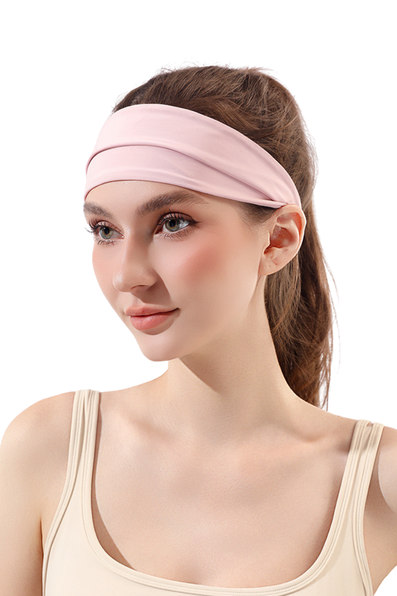 Women's Summer High-Elastic Quick-Dry Solid Sports Headband