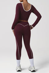 Women Yoga Set: Crop Top & Leggings