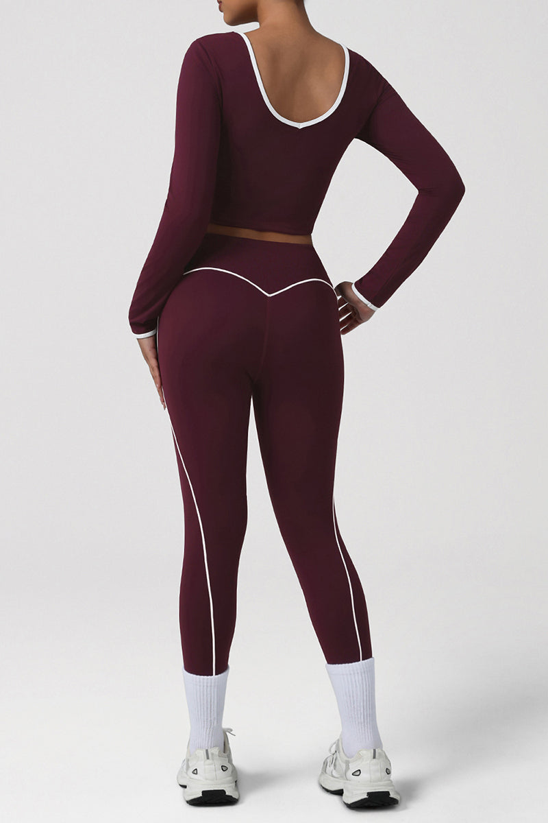 Women Yoga Set: Crop Top & Leggings