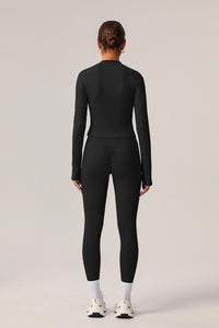 3 Pcs Set Halter Neck Fitness Running Sports Bra + Zipper Pocket Running Jacket + Quick-Dry Tight Yoga Leggings