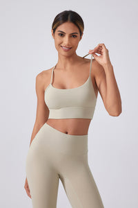 Women Running Sexy Y Back Anti-Shock Gathering Yoga Sports Bra
