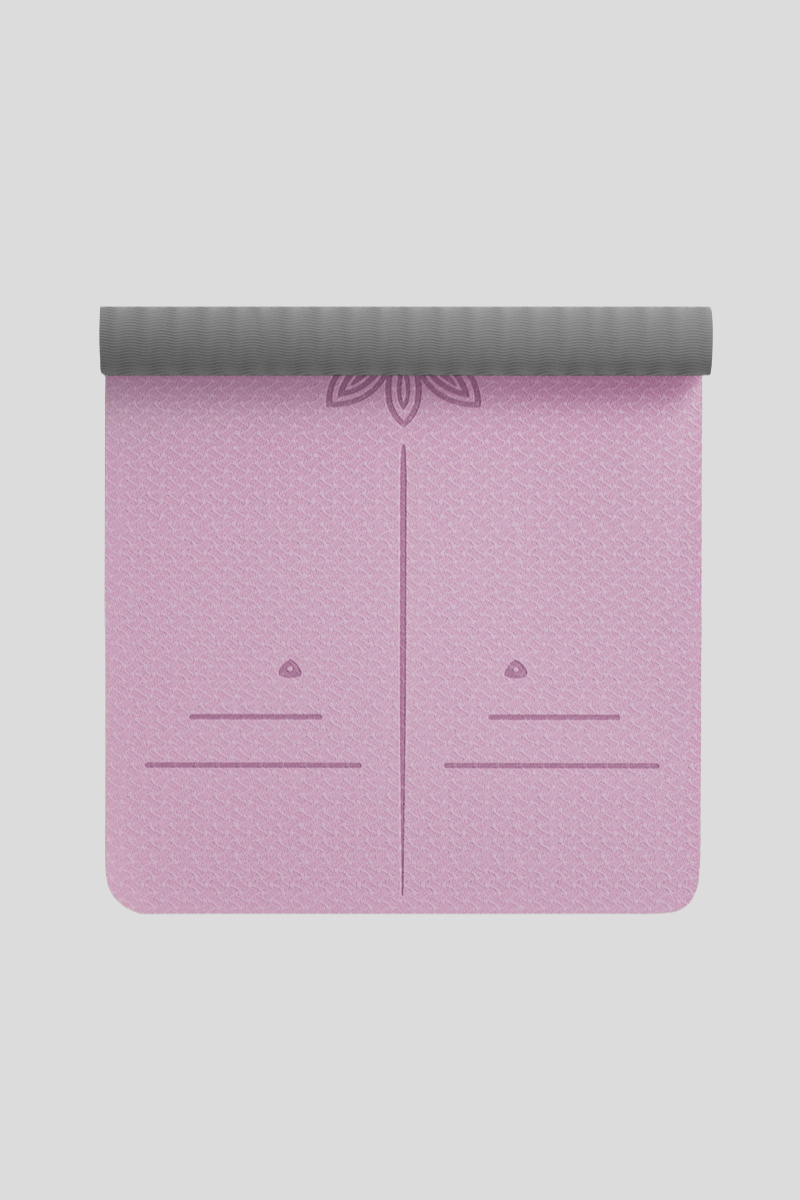 Women's TPE Non Slip Alignment Yoga Mat Strap - Multicolor