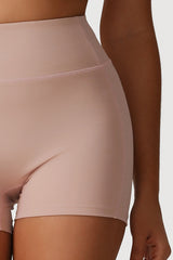 Women Slim Fit Quick-Dry Yoga Set: Short Sleeve Top + High Waist Shorts