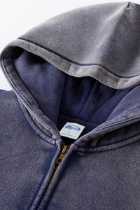 Unisex Wax-Dye Washed Fleece Hoodie