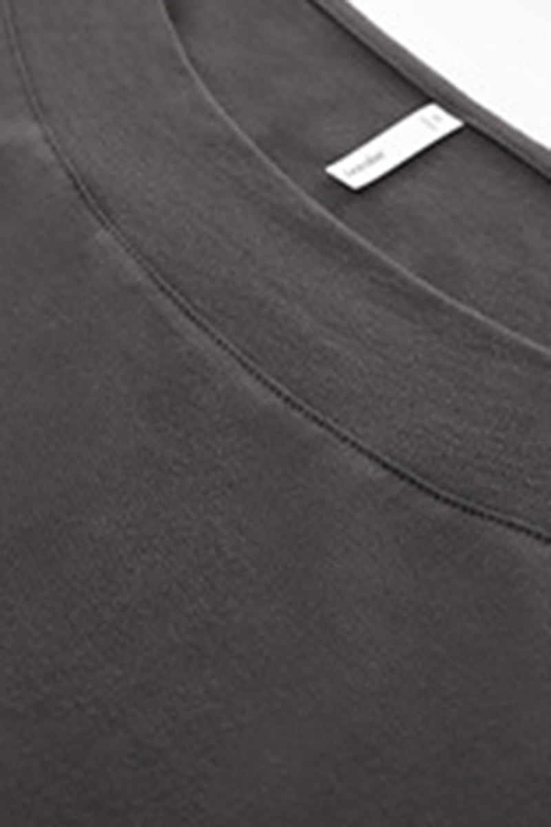 Women Off-Shoulder Relaxed Fit Slim Waist Long Sleeve T-Shirt
