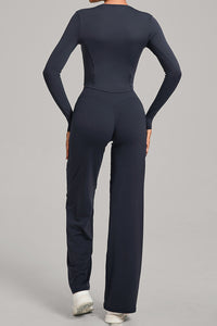 Women Naked Feel Flared Yoga Set