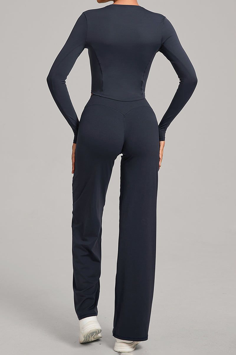 Women Naked Feel Flared Yoga Set