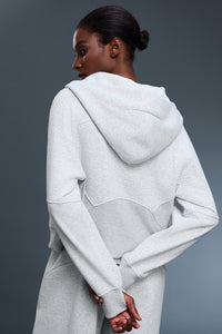 Women Fleece-Lined Zip-Up Hoodie Warm Loose Casual Sportswear