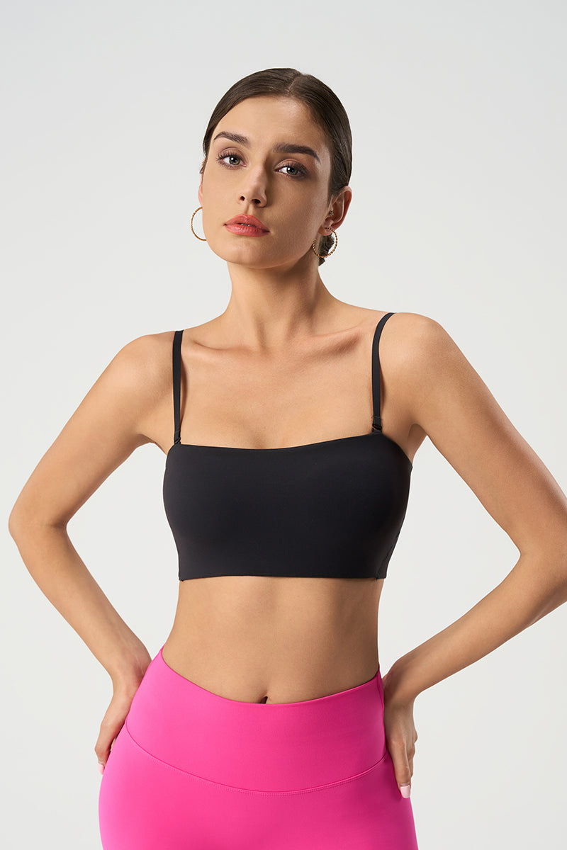 Women Adjustable Straps Naked-Feel Skin-Friendly Yoga & Fitness Sports Bra