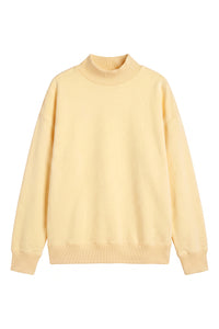 Women's Fall Fleece Relaxed Mock Neck Sweatshirt