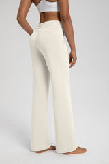 Women Modal Air Layer Loose Fit Yoga Straight Leg Pants