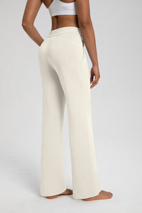 Women Modal Air Layer Loose Fit Yoga Straight Leg Pants