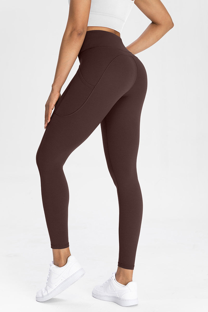 Women Pocket High-Waisted Naked Feel Quick-Dry Yoga Leggings