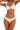 Women's Solid Ruched Wide Strap Sexy Bikini