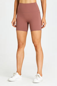 Solid Side Pocket Sports Shorts