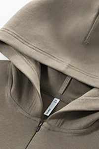 Women Hooded Semi-Zip Thermal Self-Heating Comfortable Casual Sweatshirt