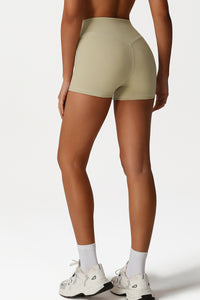 Women High Waist Hip Lift Quick-Dry Workout Shorts