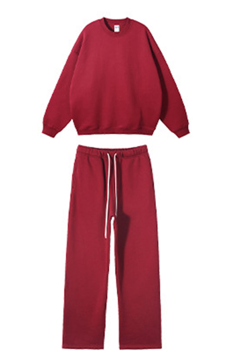 Men/Women Oversize Fleece-Lined Heavyweight Hoodie and pants