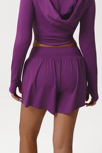 Women High-Waisted Loose Fit Quick-Dry Anti-Slip Yoga Shorts