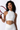 Women's Scalloped Mock Neck Padded Cutout Open Back Top